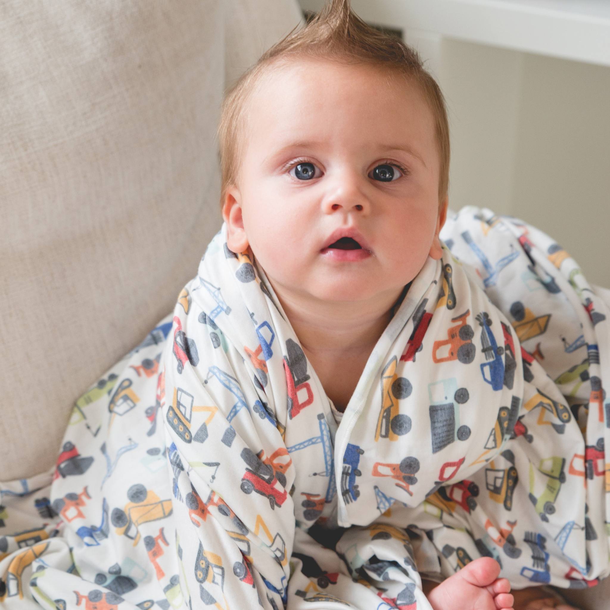 Knit Swaddle Blanket - Diesel