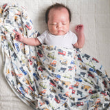 Knit Swaddle Blanket - Diesel