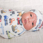 Knit Swaddle Blanket - Diesel
