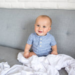 Knit Swaddle Blanket - Dove