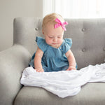 Knit Swaddle Blanket - Dove