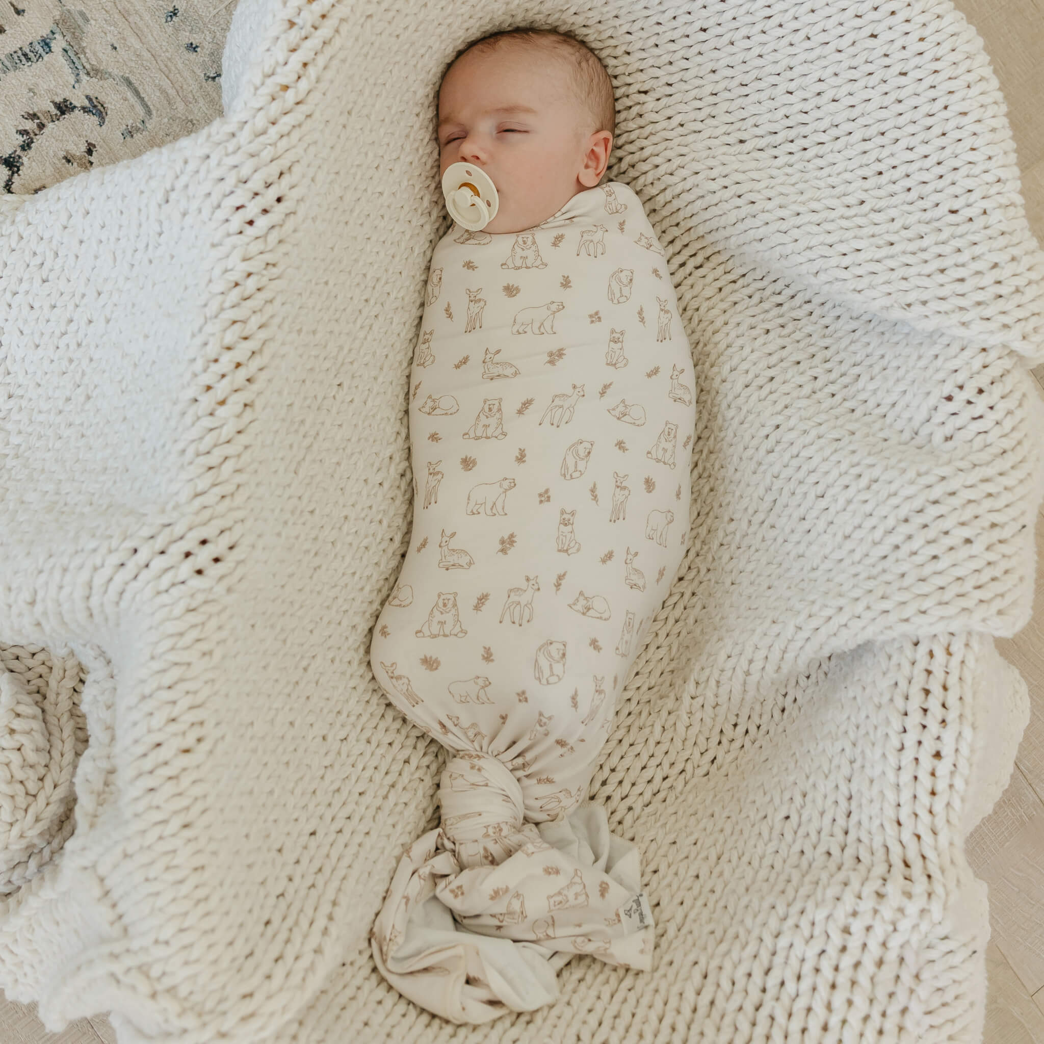 Knit Swaddle Blanket - Dylan