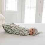 Knit Swaddle Blanket - Evergreen