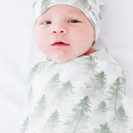 Knit Swaddle Blanket - Evergreen