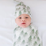 Knit Swaddle Blanket - Evergreen