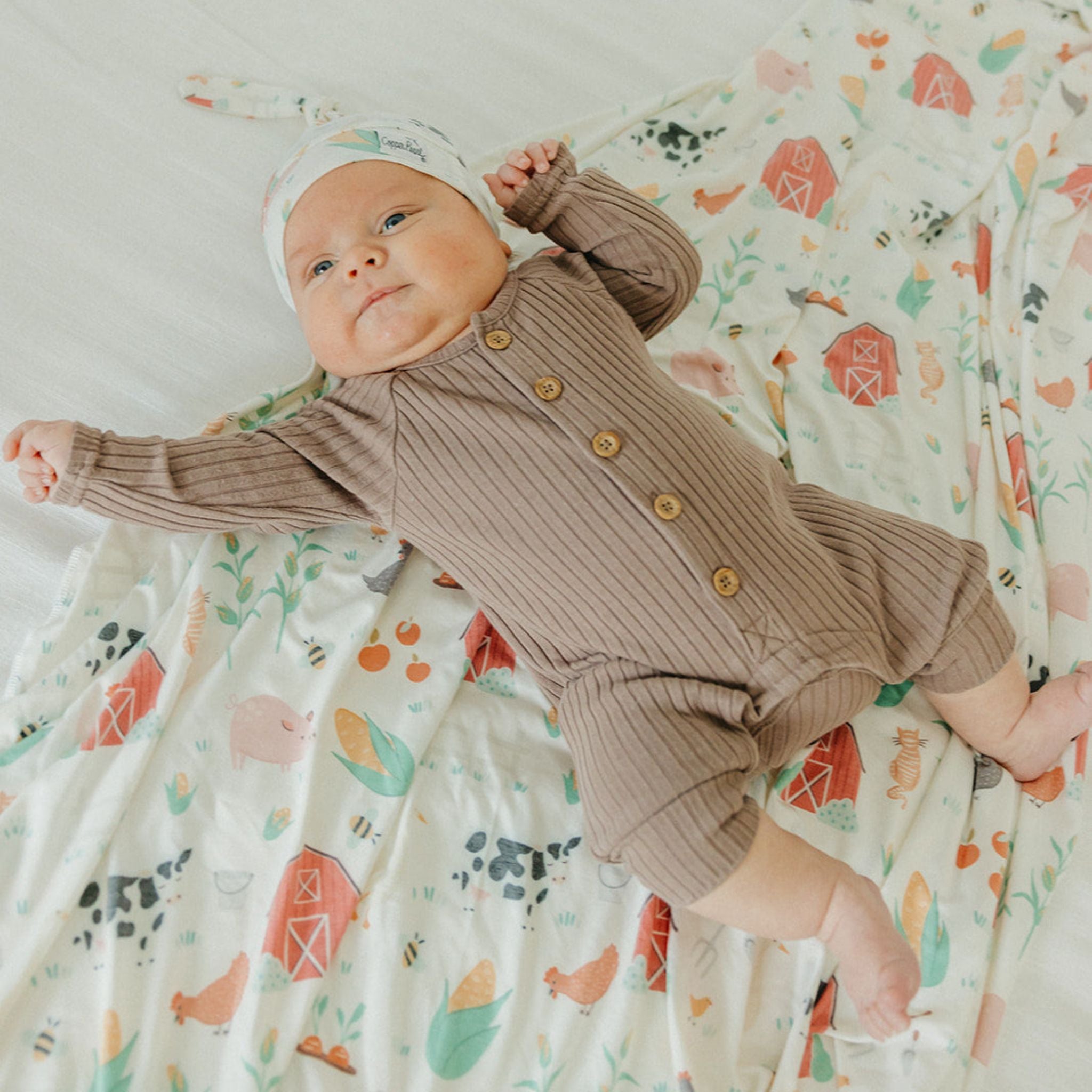 Knit Swaddle Blanket - Farmstead