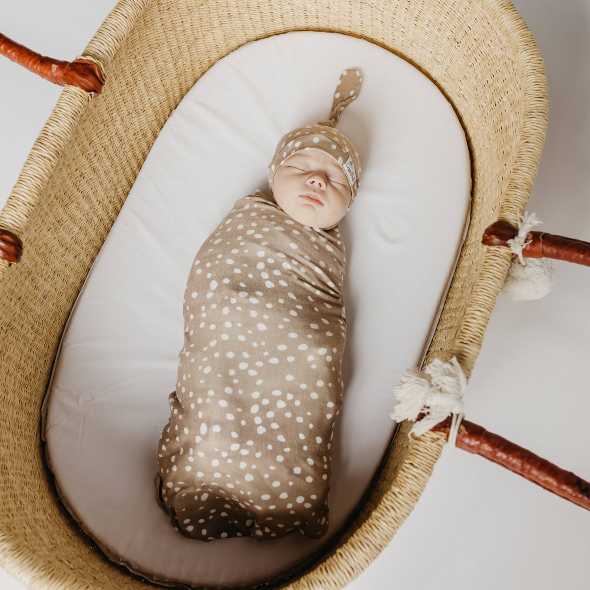 Knit Swaddle Blanket - Fawn