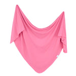 Knit Swaddle Blanket - Flamingo