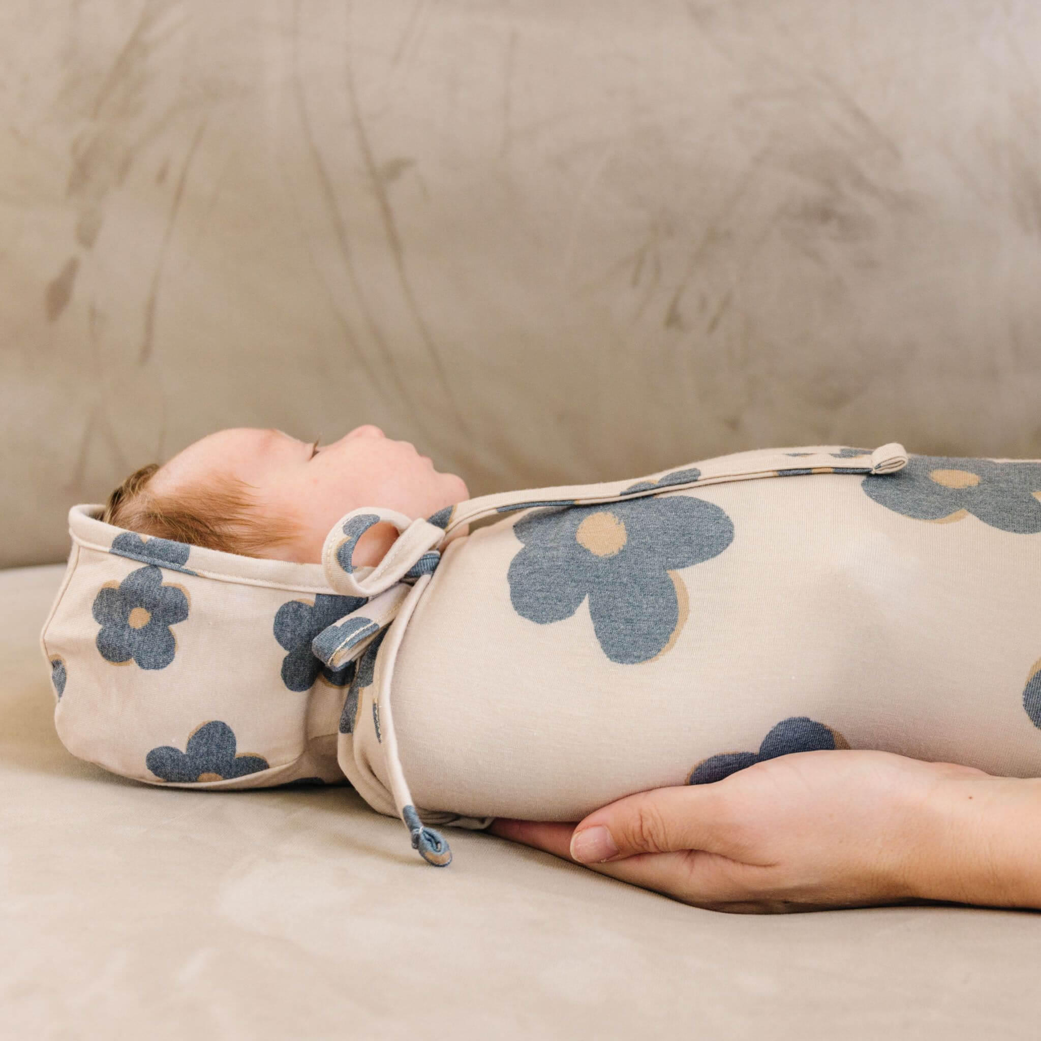 Knit Swaddle Blanket - Gemma In Tan