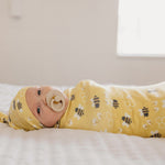 Knit Swaddle Blanket - Honeycomb