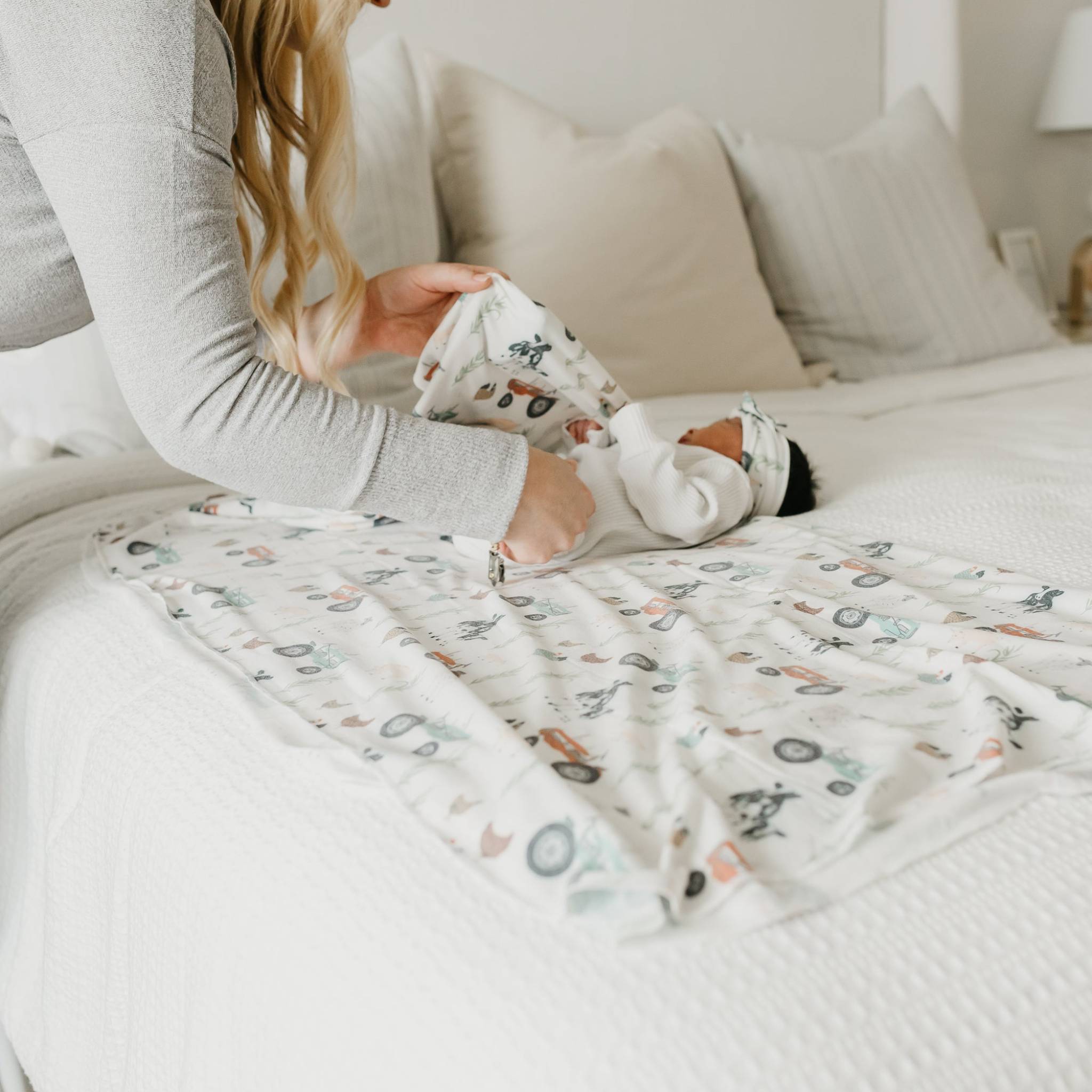 Knit Swaddle Blanket - Jo
