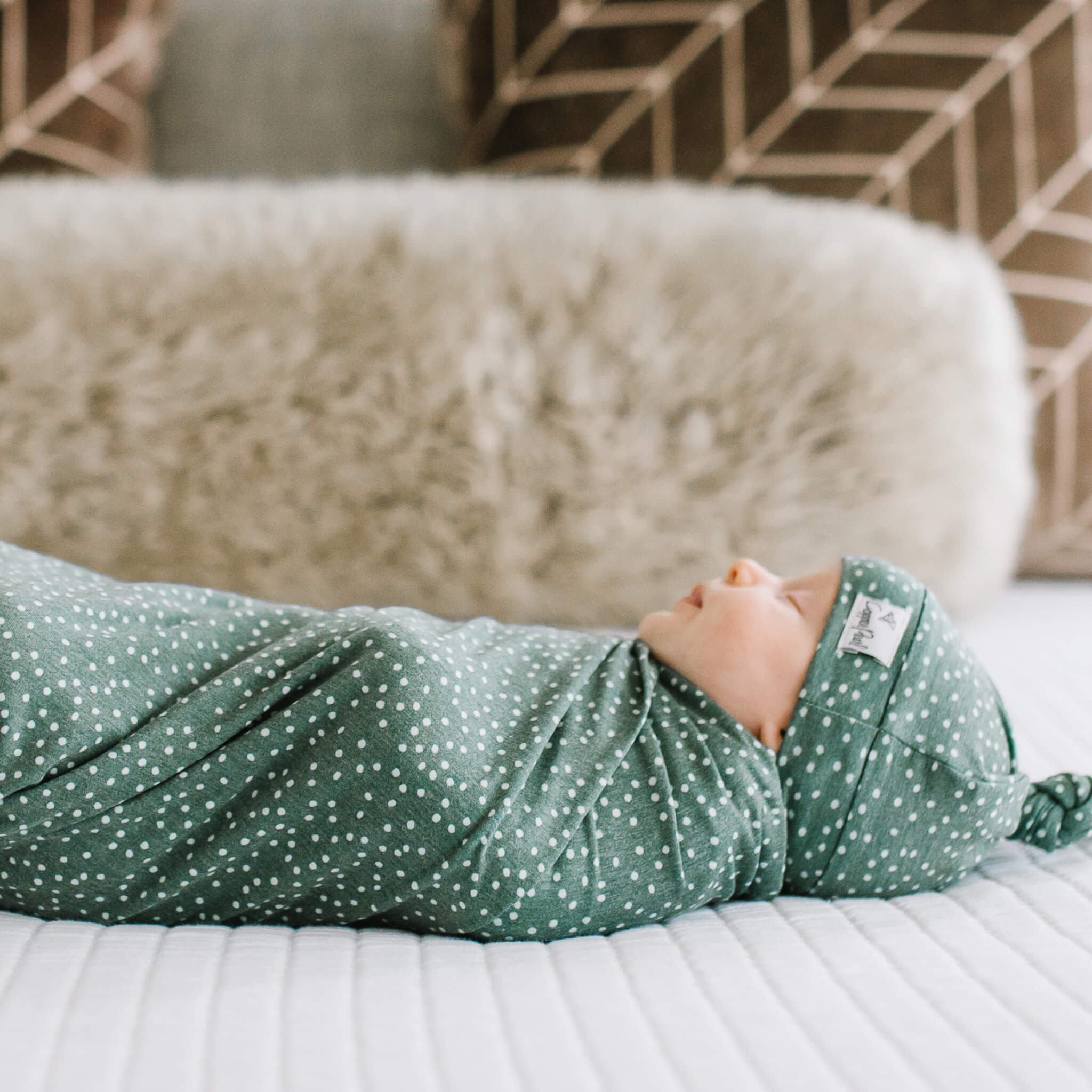 Knit Swaddle Blanket - Juniper