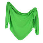 Knit Swaddle Blanket - Lime