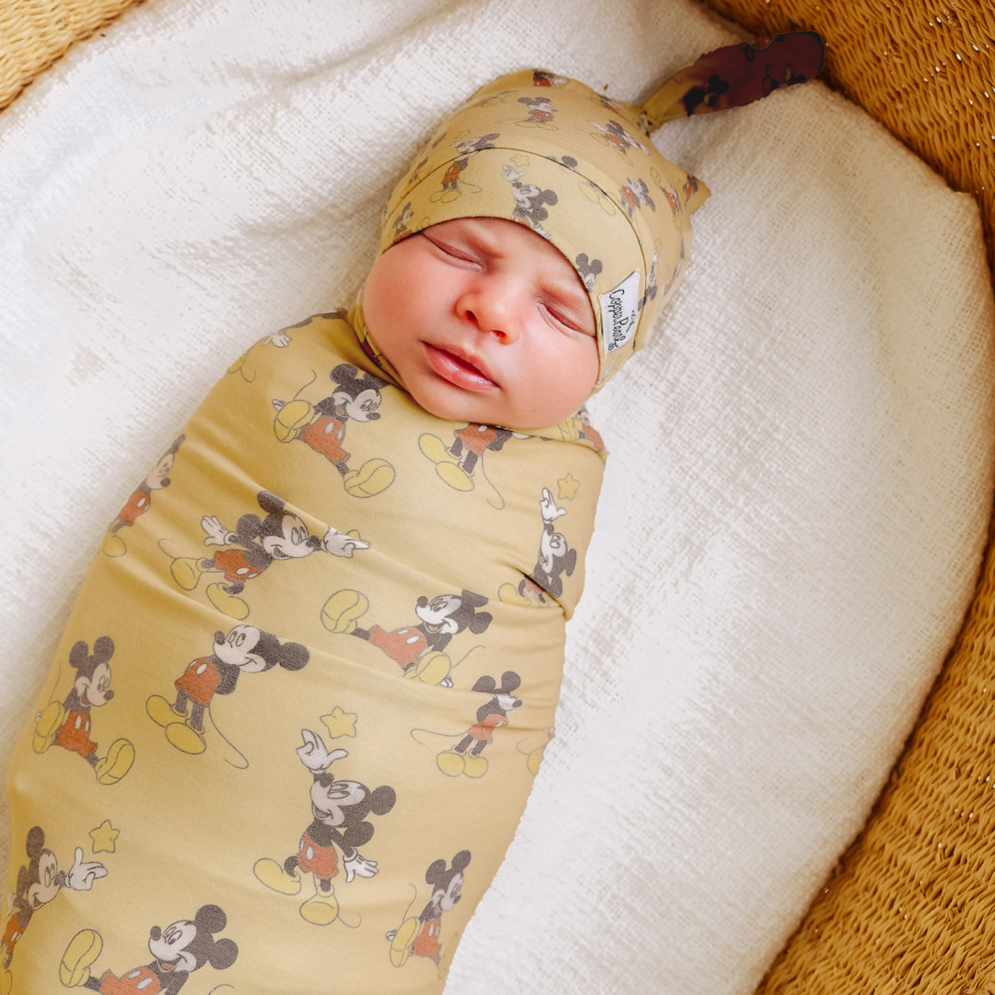 Knit Swaddle Blanket - Mickey Mouse