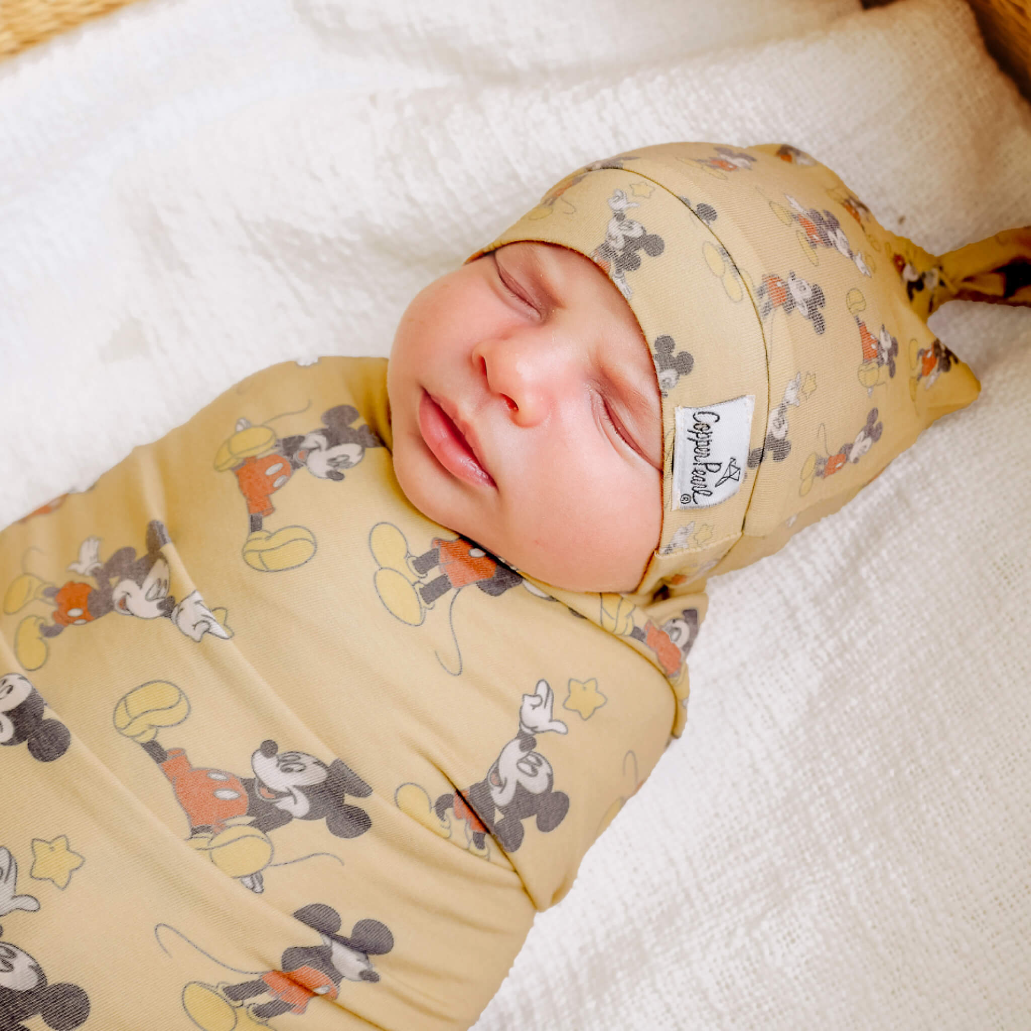 Knit Swaddle Blanket - Mickey Mouse