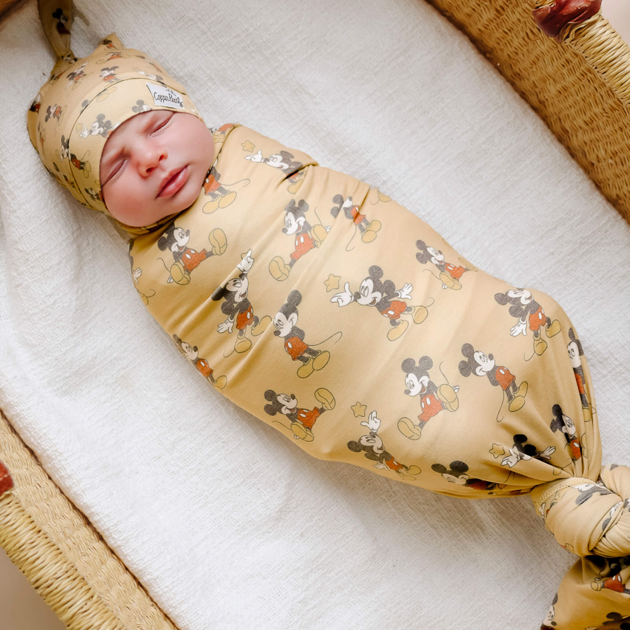 Knit Swaddle Blanket - Mickey Mouse