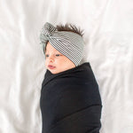 Knit Swaddle Blanket - Midnight
