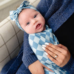 Knit Swaddle Blanket - Miles