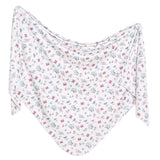 Knit Swaddle Blanket - Minnie Mouse's Bowquet