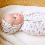 Knit Swaddle Blanket - Minnie Mouse's Bowquet