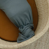 Rib Knit Swaddle Blanket - Moss
