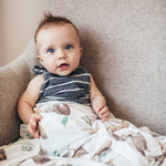 Knit Swaddle Blanket - Noah