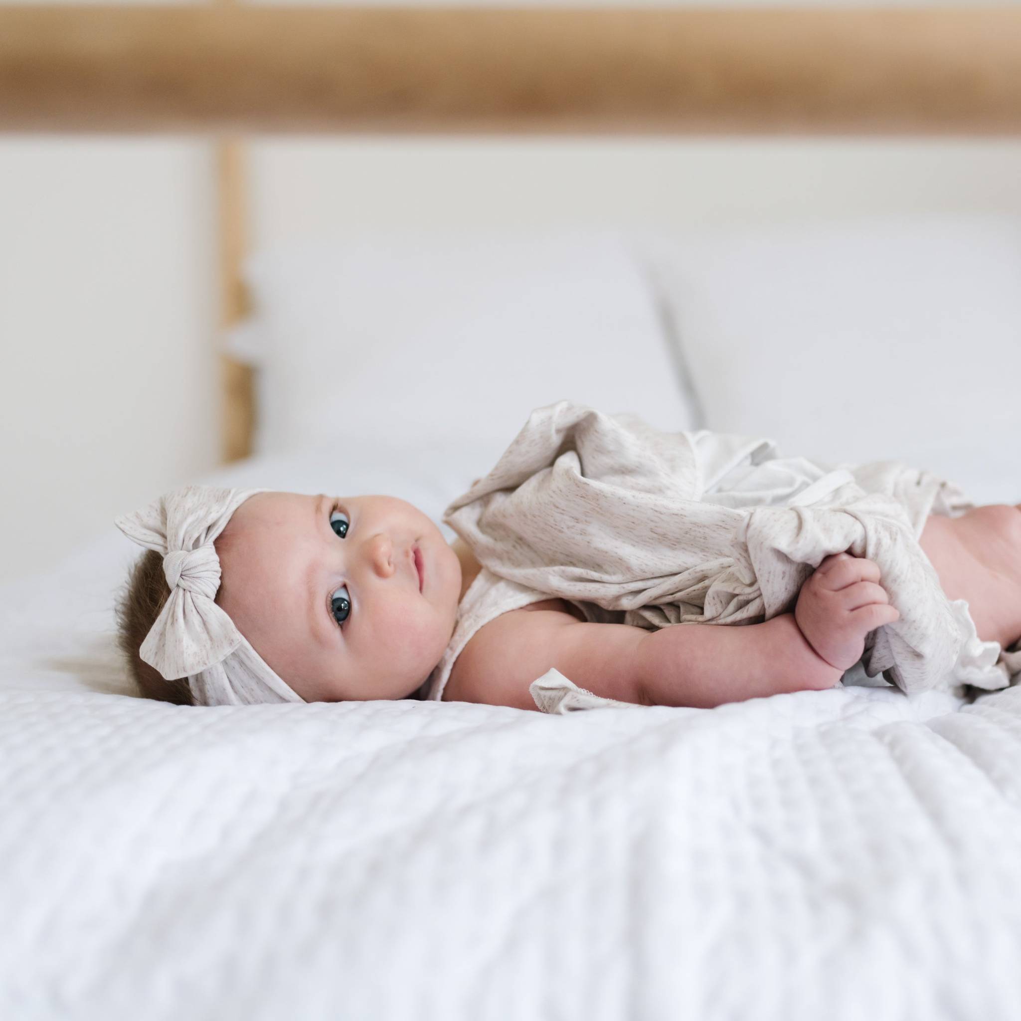 Knit Swaddle Blanket - Oat