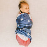 Knit Swaddle Blanket - Patriot