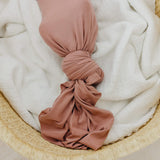 Knit Swaddle Blanket - Pecan