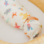 Knit Swaddle Blanket - Sesame Friends