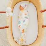 Knit Swaddle Blanket - Sesame Friends