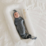 Knit Swaddle Blanket - Slate