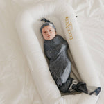 Knit Swaddle Blanket - Slate