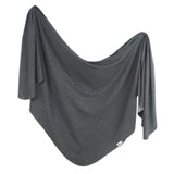 Knit Swaddle Blanket - Slate