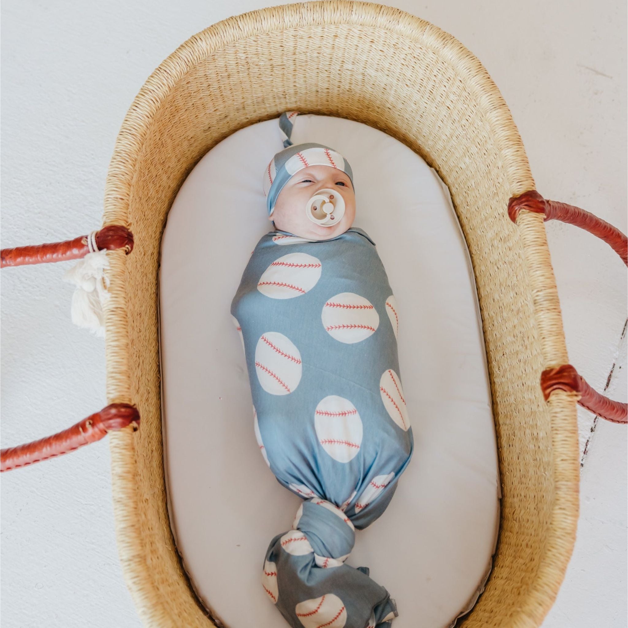 Knit Swaddle Blanket - Slugger