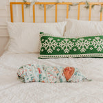 Knit Swaddle Blanket - Snowy Slopes