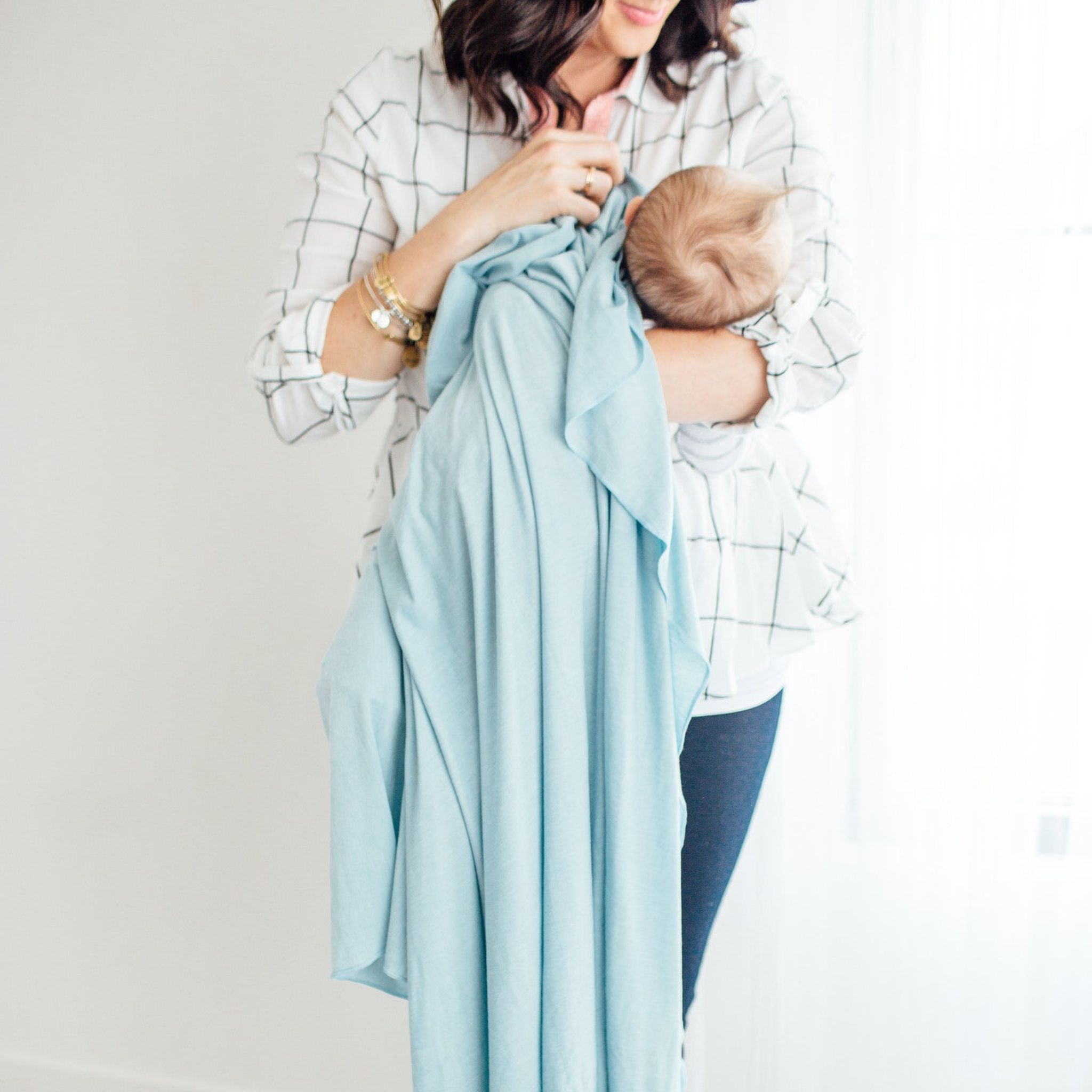 Knit Swaddle Blanket - Sonny