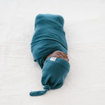Knit Swaddle Blanket - Steel