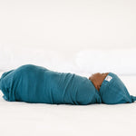 Knit Swaddle Blanket - Steel