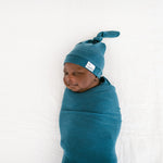 Knit Swaddle Blanket - Steel