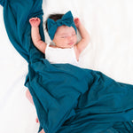 Knit Swaddle Blanket - Steel