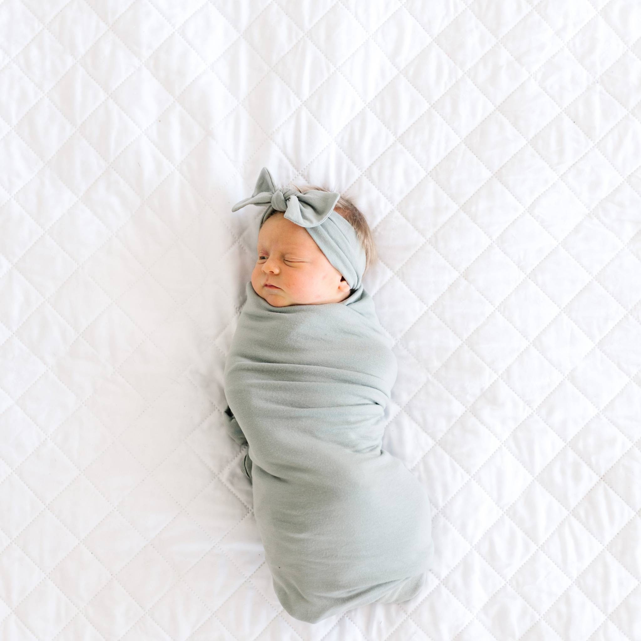 Knit Swaddle Blanket - Stone