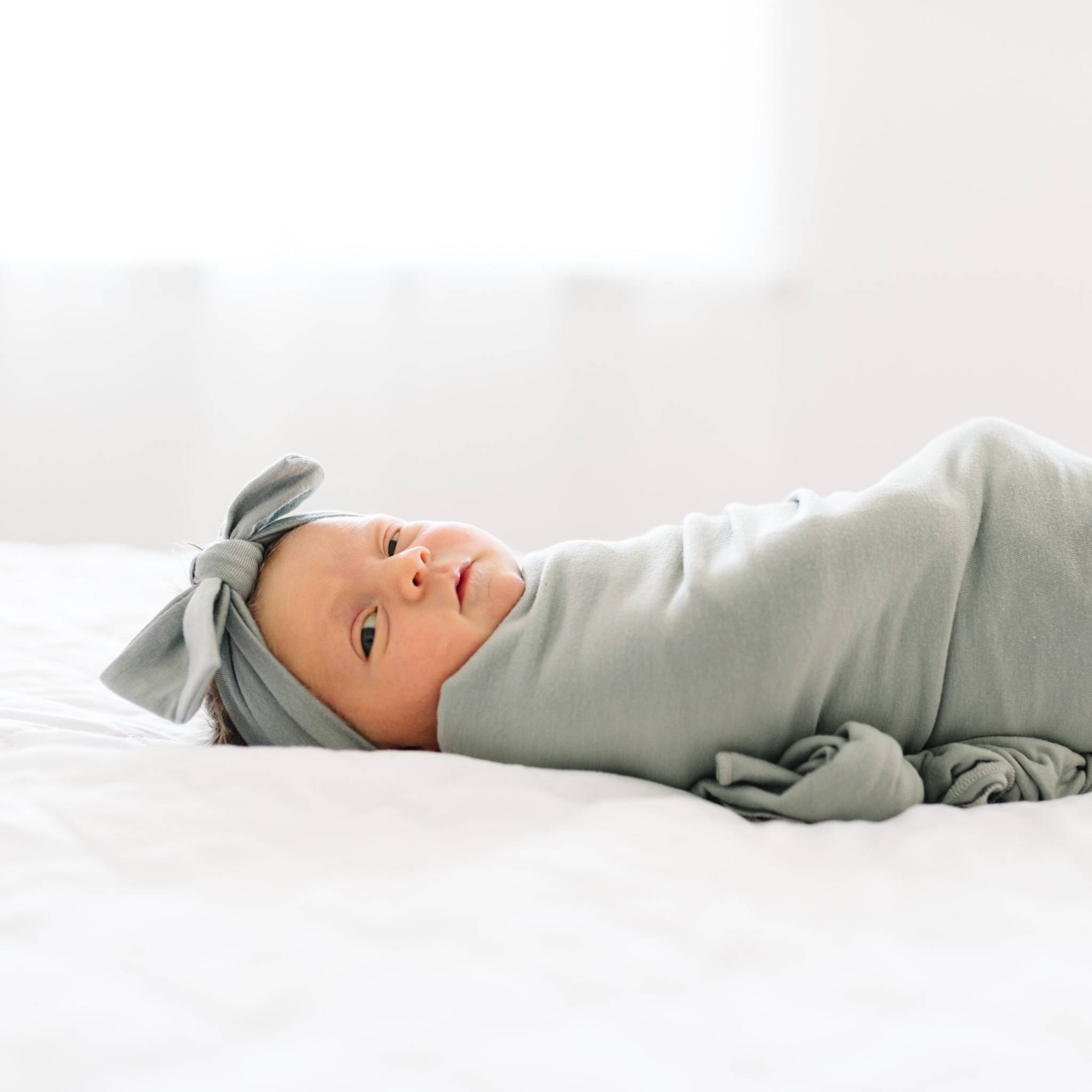 Knit Swaddle Blanket - Stone