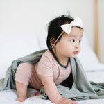 Knit Swaddle Blanket - Stone