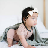 Knit Swaddle Blanket - Stone