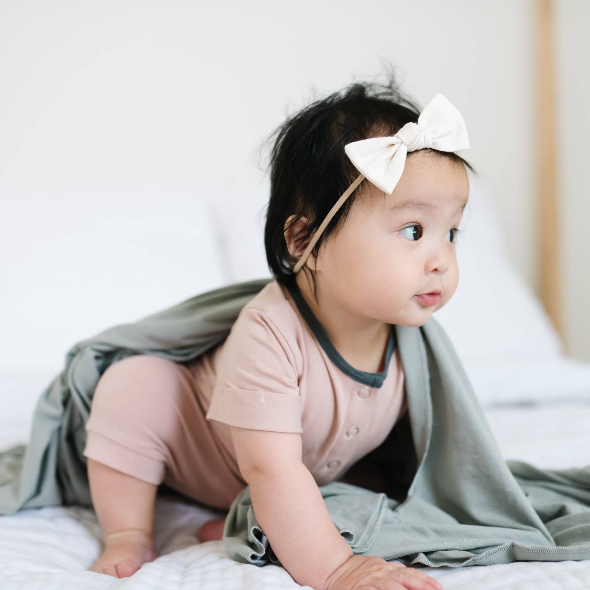 Knit Swaddle Blanket - Stone