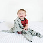 Knit Swaddle Blanket - Stone