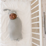 Knit Swaddle Blanket - Stone
