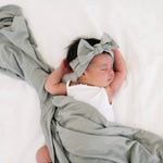 Knit Swaddle Blanket - Stone