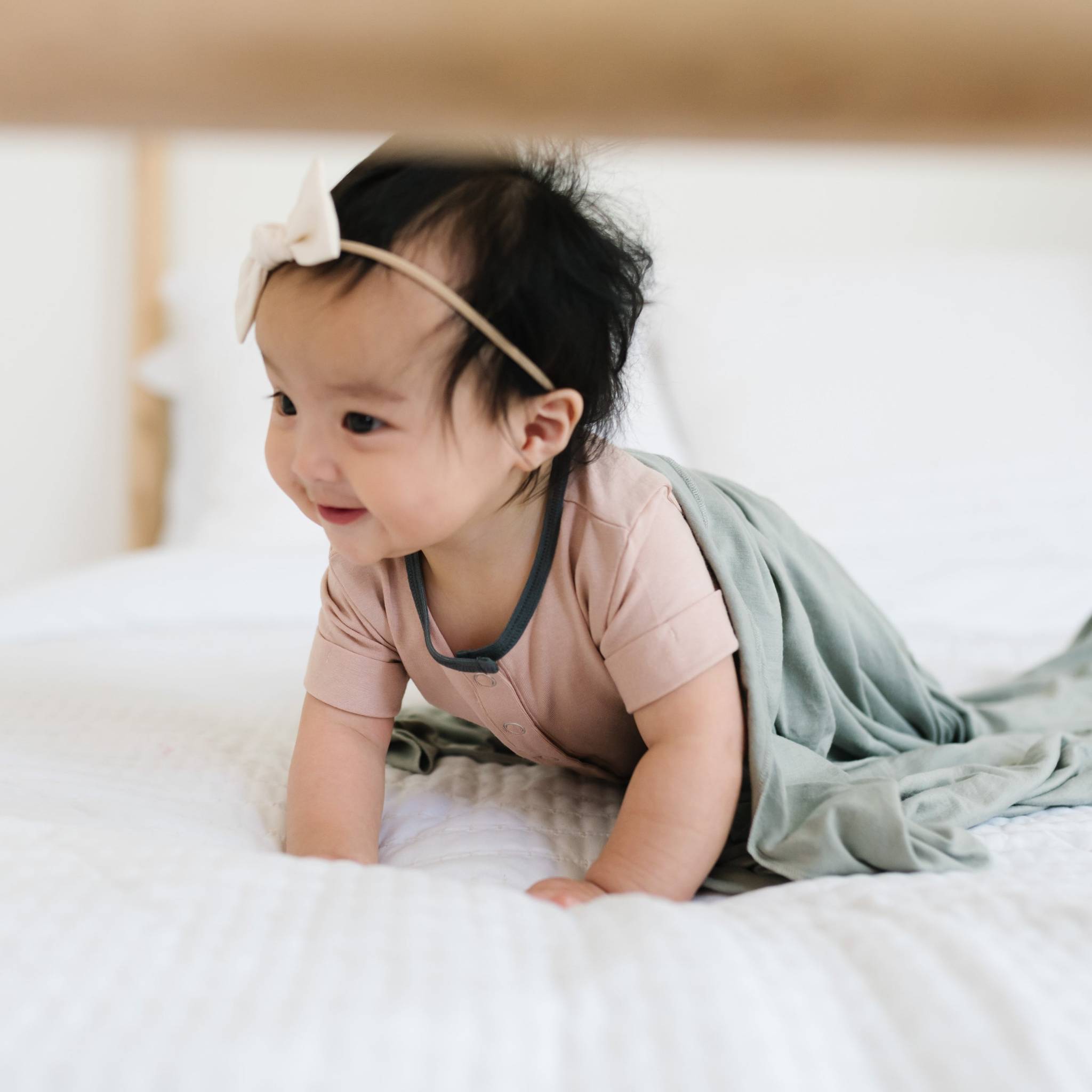 Knit Swaddle Blanket - Stone